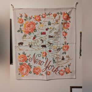 Urban Outfitters Embroidered New York Wall Hanging